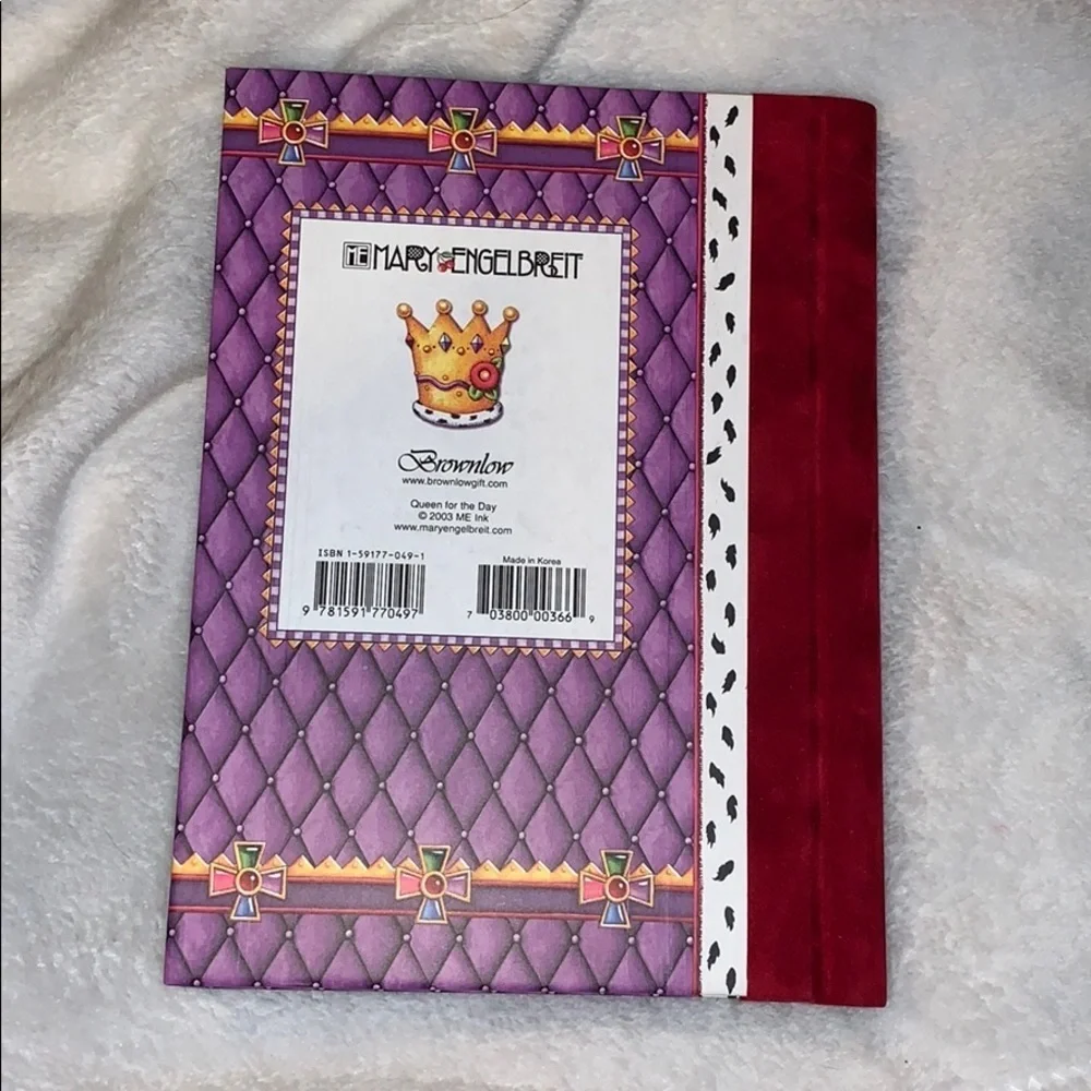 Mary Engelbreit Journal Red Velvet Spine